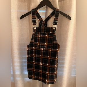 Girls corduroy overall dress